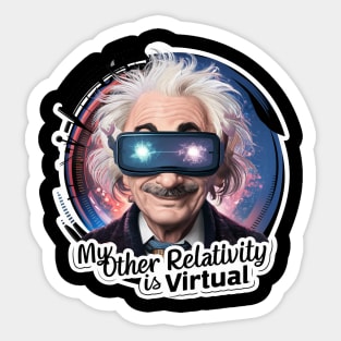 Funny Albert Einstein Sticker